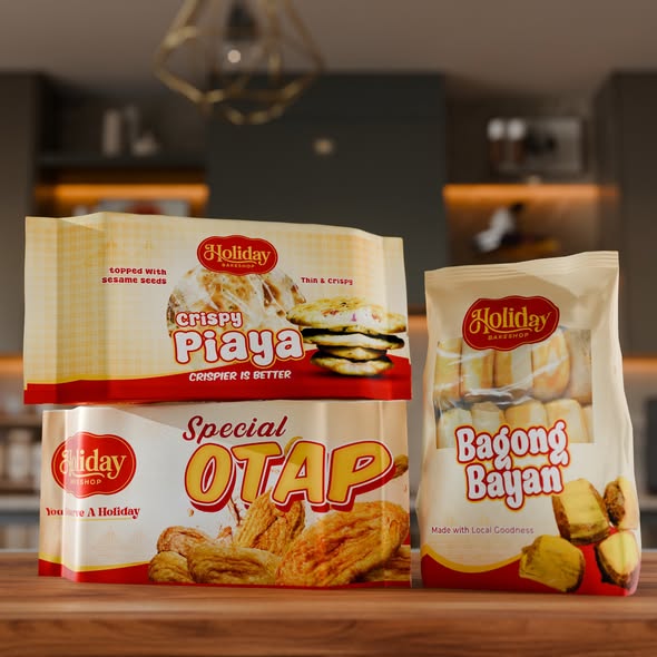 Holiday Bakeshop Packaging Front