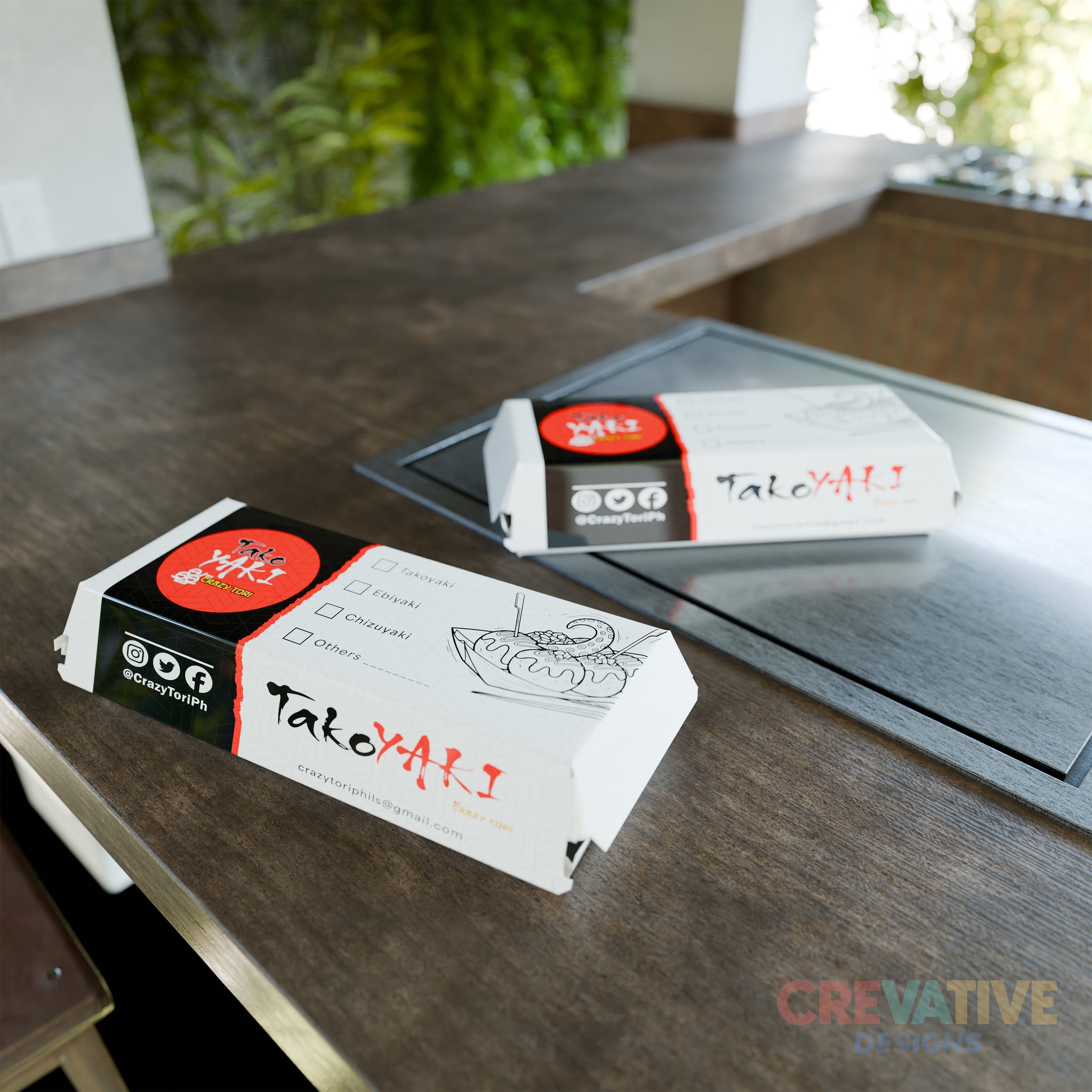 Takoyaki Packaging Back