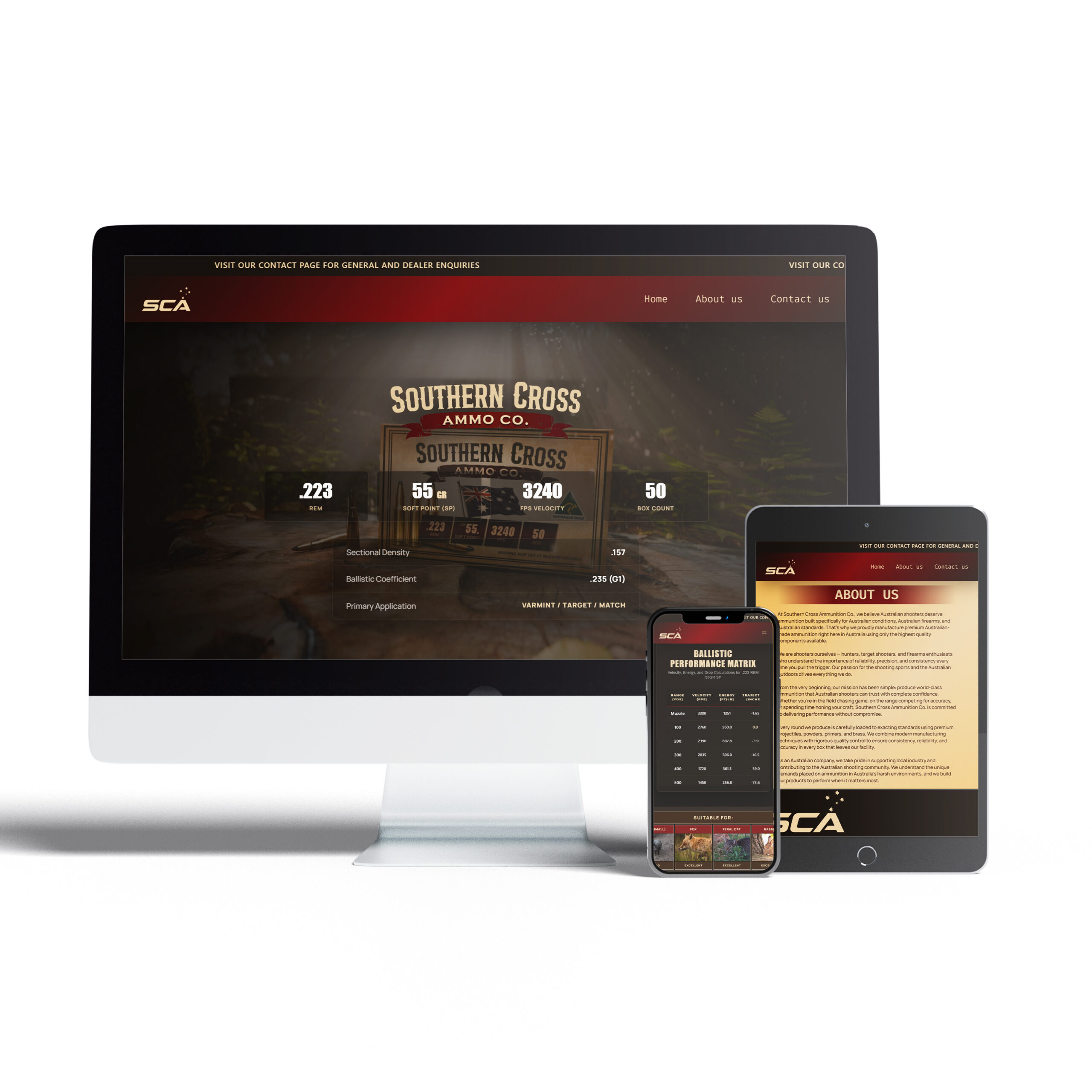 Southern Cross Ammo Website